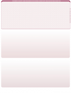 Burgundy Safety Blank Top Laser Checks