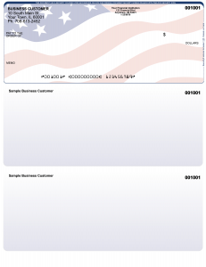 Patriotic Top Laser Checks