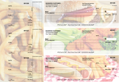 American Cuisine Itemized Payment Business Checks | BU3-CDS01-IPR