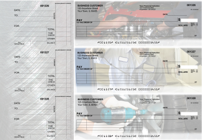 Mechanic Itemized Payment Business Checks | BU3-CDS13-IPR