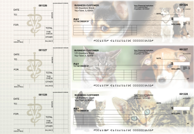 Veterinarian Itemized Payment Business Checks | BU3-CDS14-IPR