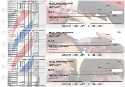 Barber Payroll Designer Business Checks | BU3-CDS28-PAY
