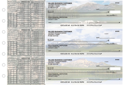 Scenic Mountains Payroll Designer Business Checks  | BU3-CDS29-PAY
