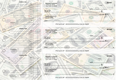 Money Accounts Payable Designer Business Checks | BU3-CDS31-DED
