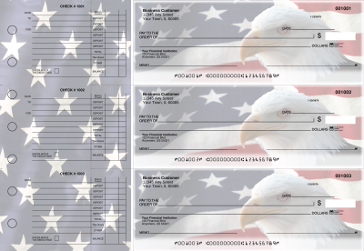 American Flag Accounts Payable Designer Business Checks | BU3-CDS32-DED