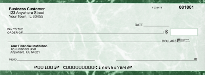 Green Marble Business Pocket Checks  | BUP-GMA01