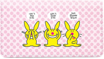 It's Happy Bunny Funny Leather Cover | CDP-IHB02