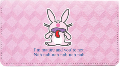 It's Happy Bunny Insults Leather Cover | CDP-IHB04
