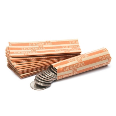Flat Striped Quarter Coin Wrappers | CFW-012