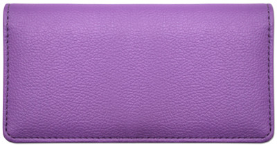 Violet Textured Leather Checkbook Cover | CLP-VLT02