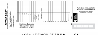Standard Deposit Slip Style 24 | DEP-BDL24