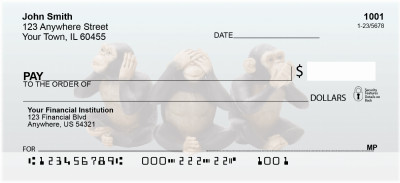Wise Monkeys Personal Checks | EVD-01