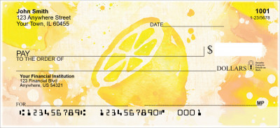 Watercolor Fruit Personal Checks | FOD-77