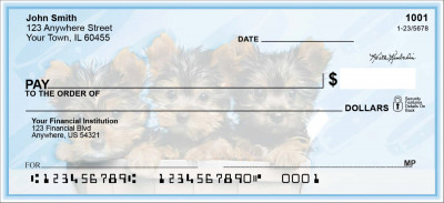 Yorkie Pups Keith Kimberlin Personal Checks | KKM-16