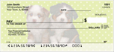 Australian Shepherd Pups Keith Kimberlin Personal Checks | KKM-17