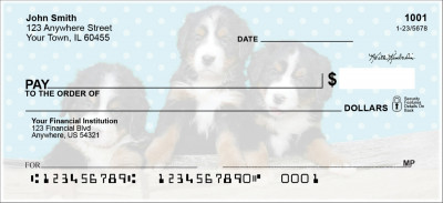 Bernese Mountain Dog Pups Keith Kimberlin Personal Checks | KKM-27