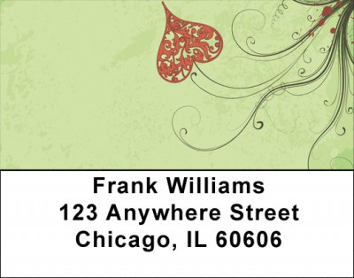 Creeping Hearts Address Labels | LBEVC-46