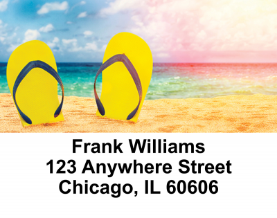 Flip Flop Fun Address Labels | LBEVC-55