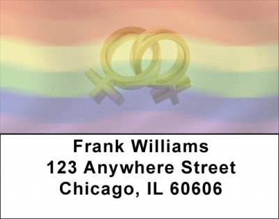 Gay Pride Symbols Address Labels | LBEVC-58