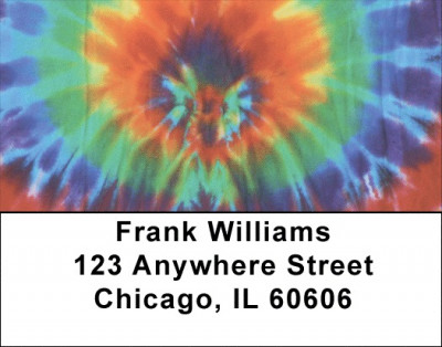 Tickled by Tie Dye Address Labels | LBEVC-91