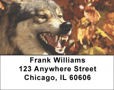Watchful Wolves Address Labels | LBEVC-94