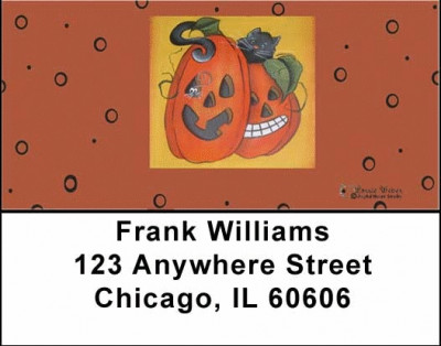 Pumpkin Hide and Seek Address Labels by Lorrie Weber | LBJHS-13