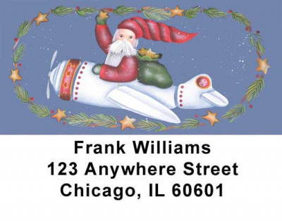 Santa's on the Way Address Labels by Lorrie Weber | LBJHS-18