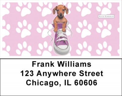 Sneaker Pups Keith Kimberlin Address Labels | LBKKM-01