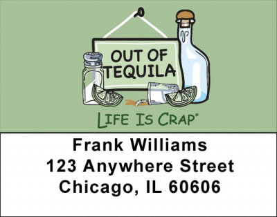 Alcohol Problems Liquor Life Is Crap Address Labels | LBLIC-13