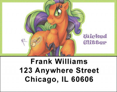 My Little Demon - Purple and Green Demons Address Labels | LBMLD-20