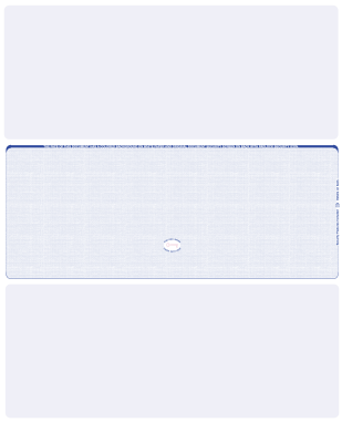 Blue Safety Blank High Security Middle Laser Checks | LMCHS-BLA-BS