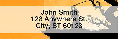 Ninja vs Samurai Rectangle Address Labels | LRASI-05