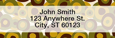 Retro Pitted Olives Rectangle Address Labels | LRGEP-47