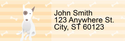 My Bull Terrier Loves Me Address Labels | LRRDOG-117