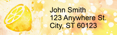 Watercolor Fruit Address Labels | LRRFOD-77