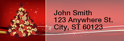Scarlet Inspirations Rectangle Address Labels | LRRXMS-15