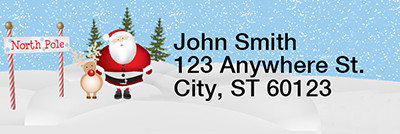 Up North Rectangle Address Labels | LRRXMS-21