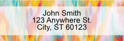 Colorful Brush Strokes Address Labels by EttaVee  | LRVEE-04