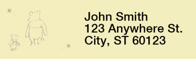 Winnie The Pooh Address Labels | LRWTP-01