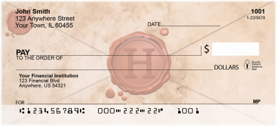 Wax Monogram H Personal Checks | MONO-06H