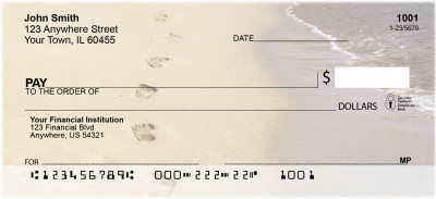 Footprints on the Beach Checks | SCE-99