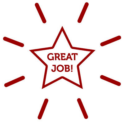 Great Job! Star Stamp | STA-LAS-GDS