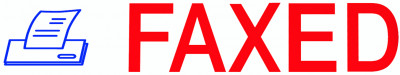"Faxed" Message Stamp | STA-TRO-FAX