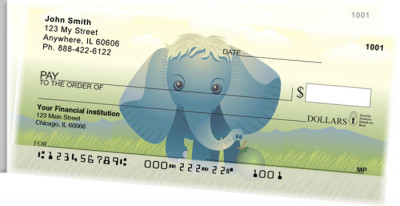 Baby Animals Side Tear Personal Checks | STANK-73