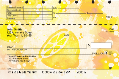 Watercolor Fruit Top Stub Checks | TSFOD-77