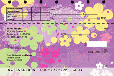 Aloha Flowers Top Stub Personal Checks | TSGEP-51