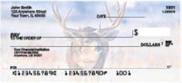 Big Horned Buck Deer Personal Checks