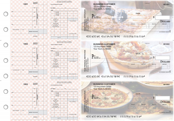 Pizza Payroll Invoice Business Checks