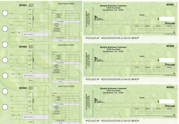 Leaf Itemized Disbursement Payroll Designer Business Checks | BU3-7CDS19-IDP