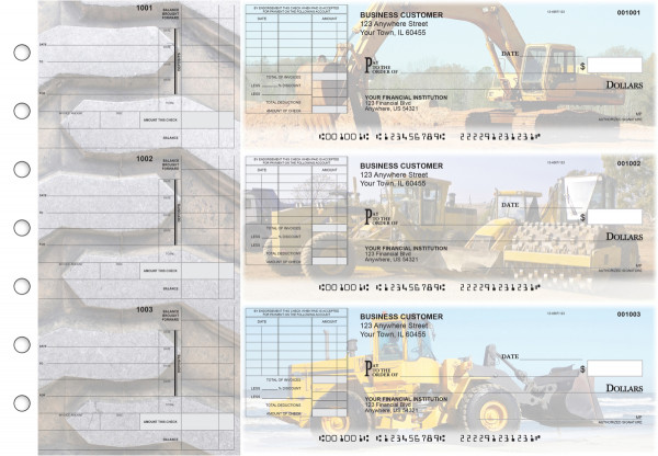 Construction Itemized Invoice Business Checks | BU3-CDS10-TNV
